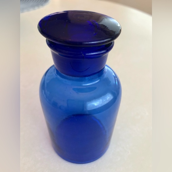 Other - Vintage Cobalt Blue Glass Apothecary Bottle
